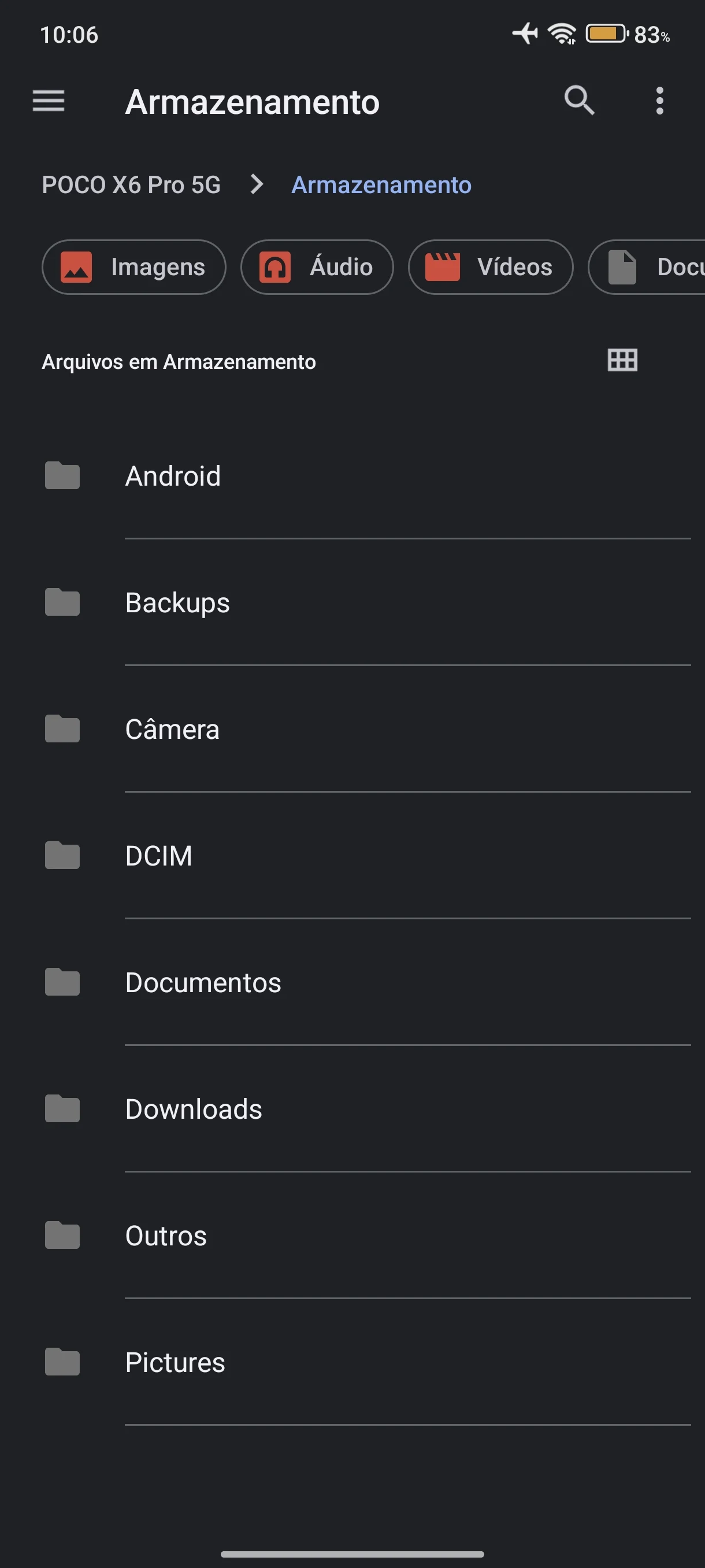 Files: Gerenciador de Arquivos screenshot
